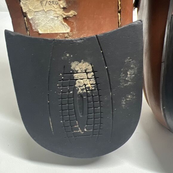 Stacy Adams Shoes Mens 9 Hillman Loafers 24199-03 Brown Leather Bicycle Toe - Picture 13 of 16